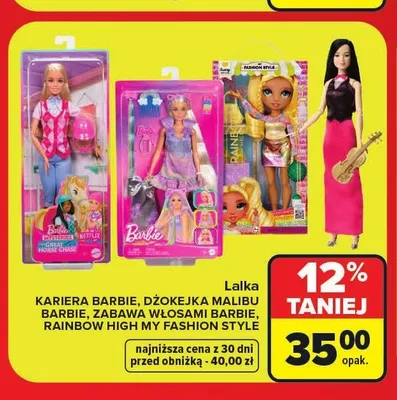 Lalka Zabawa włosami Barbie promocja w Carrefour