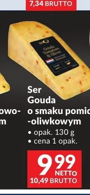 Ser Gouda o smaku pomidorowo-oliwkowym DeliQ promocja w Makro