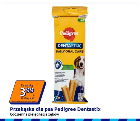 Przekąska dla psa Pedigree Dentastix Codzienna pielęgnacja zębów promocja w Action