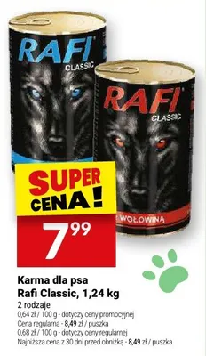 Karma dla psa Rafi Classic wołowina promocja w Twój Market
