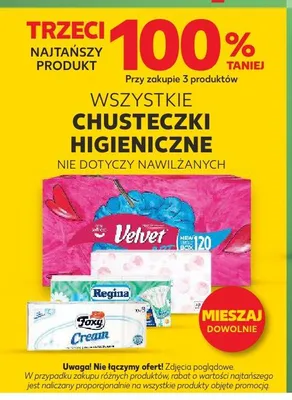 Chusteczki higieniczne promocja w Kaufland