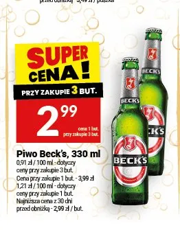 Piwo Beck's 330 ml promocja w Twój Market