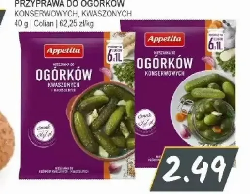 Przyprawa do ogórków kwaszonych Appetita promocja w Słoneczko