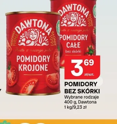 Pomidory bez skórki Dawtona promocja w Chorten