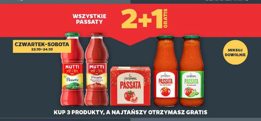 Passata pomidorowa z bazylią Mutti promocja w Netto