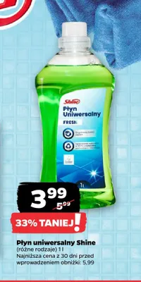 Płyn uniwersalny Shine promocja w Netto