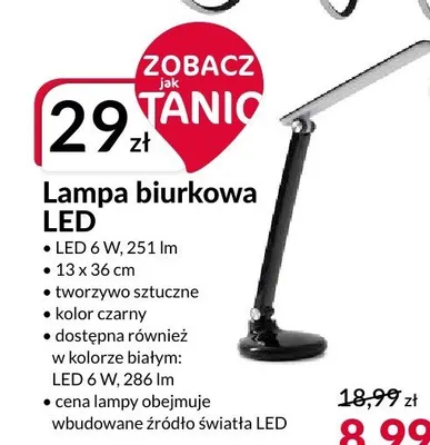 Lampa biurkowa LED promocja w Salony Agata