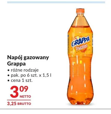 Napój gazowany Grappa promocja w Makro