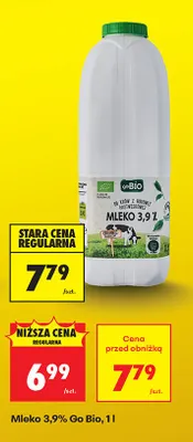 Mleko 3,9% promocja w Biedronka