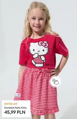 Komplet dziecięcy Hello Kitty promocja w Sinsay