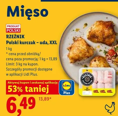 Kurczak uda XXL Polski Rzeźnik promocja w Lidl