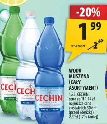 Woda muszyna promocja w Arhelan