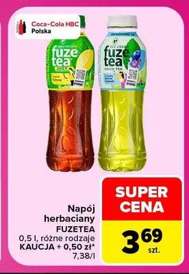 Napój herbaciany FuzeTea Cytryna promocja w Carrefour Market