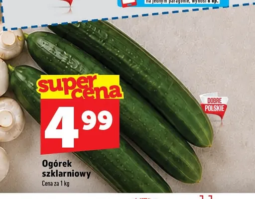Ogórki szklarniowe promocja w TOPAZ