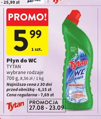 Płyn do WC Tytan promocja w Intermarche