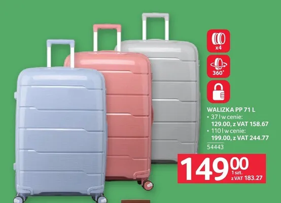 Walizka PP 110 l promocja w Selgros