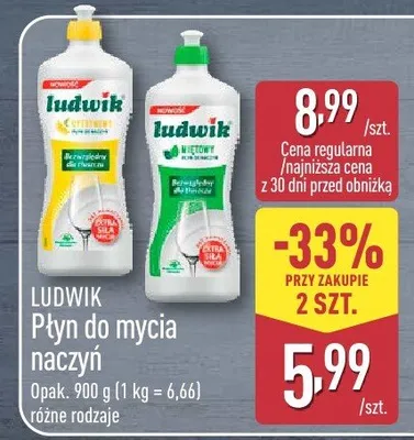 Płyn do mycia naczyń promocja w Aldi