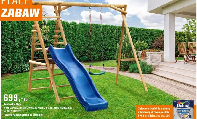 Huśtawka Maja promocja w OBI