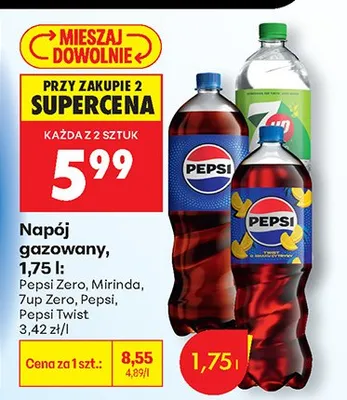 Napój gazowany Pepsi promocja w Biedronka