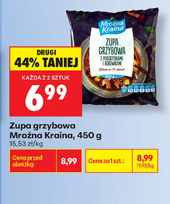 Zupa grzybowa Mroźna Kraina promocja w Biedronka