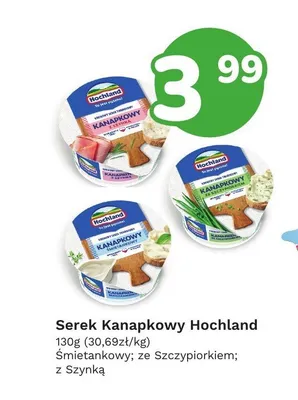 Serek kanapkowy Hochland z szynką promocja w Limonka