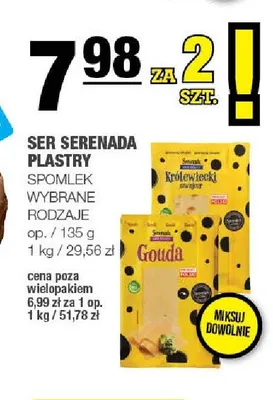 Ser Serenada plastry Spomlek promocja w SPAR