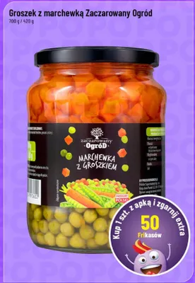 Groszek z marchewką zaczarowany promocja w POLOmarket