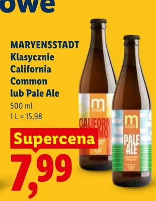 Piwo Maryensstadt Klasycznie Pale Ale promocja w Lidl