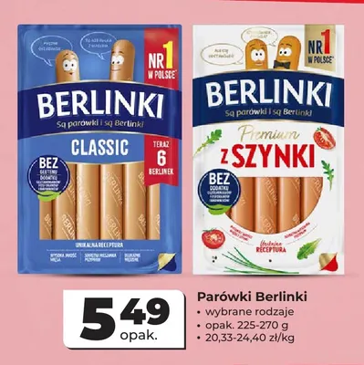 Parówki Berlinki Classic promocja w Odido