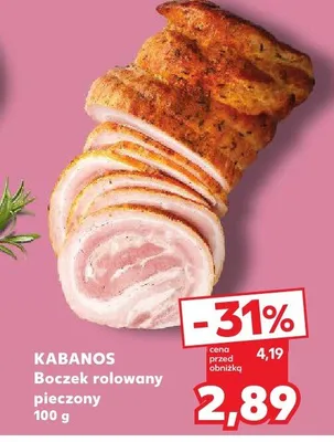 Boczek rolowany pieczony promocja w Kaufland