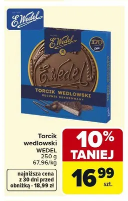 Torcik wedlowski Wedel 250g promocja w Carrefour