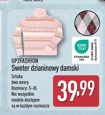 Sweter dzianinowy damski UP2FASHION promocja w Aldi