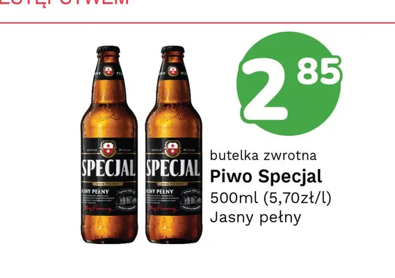Piwo Specjal Jasny Pełny promocja w Limonka