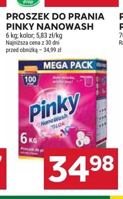 Proszek do prania Pinky Nanowash kolor promocja w Stokrotka