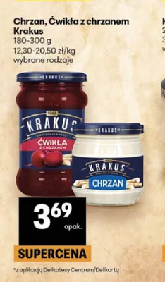 Ćwikła z chrzanem Krakus promocja w Delikatesy Centrum