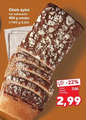 Chleb żytni na zakwasie promocja w Kaufland
