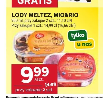 Lody Mio&Rio promocja w Stokrotka
