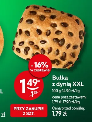 Bułka z dynią XXL promocja w Żabka