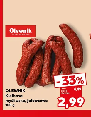 Kiełbasa jałowcowa Olewnik promocja w Kaufland
