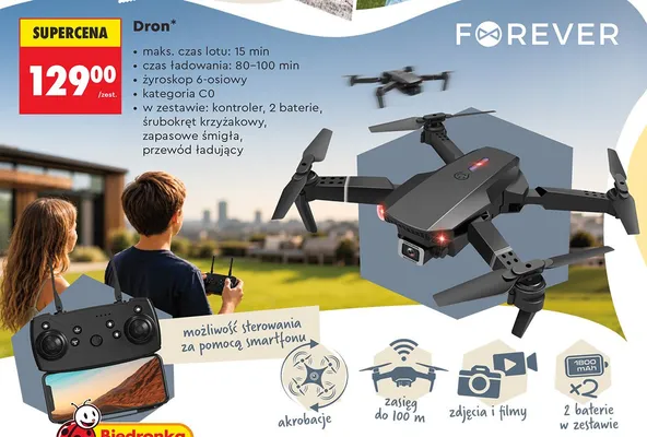 Dron FOREVER promocja w Biedronka