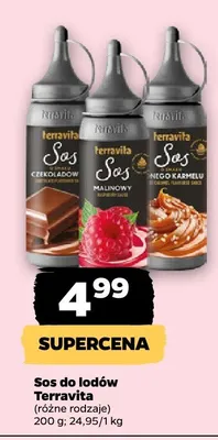 Sos do lodów malinowy Terravita promocja w Netto