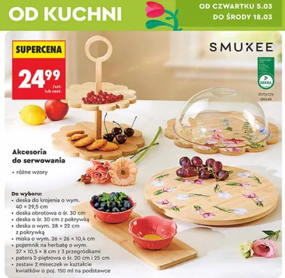 Akcesoria do serwowania promocja w Biedronka