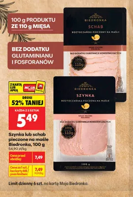 Schab pieczony na maśle Biedronka promocja w Biedronka