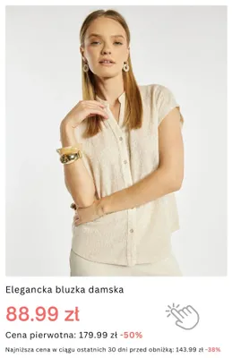 Elegancka bluzka damska promocja w Monnari