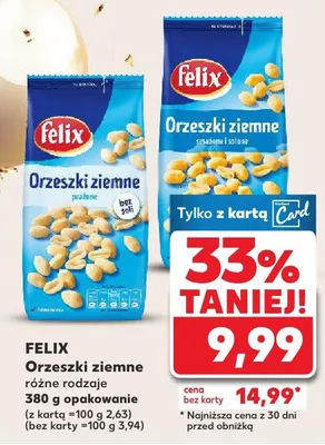 Orzeszki ziemne promocja w Kaufland