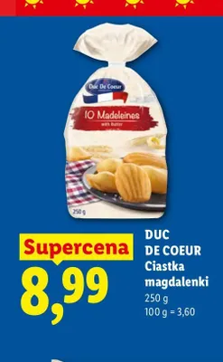 Ciastka magdalenki Duc De Coeur promocja w Lidl