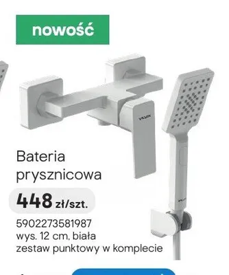 Bateria prysznicowa Valvex biała promocja w Castorama