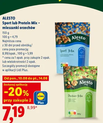 Mieszanka orzechów Alesto Protein Mix promocja w Lidl