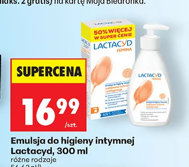 Emulsja do higieny intymnej Lactacyd promocja w Biedronka