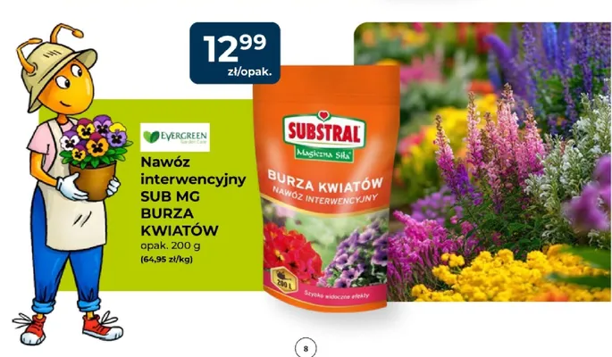 Nawóz interwencyjny SUB MG Burza Kwiatów Substral promocja w PSB Mrówka